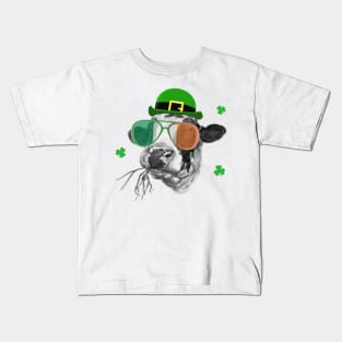 Holstein Friesian Dairy Cow St Patrick's Day Kids T-Shirt